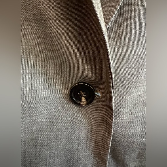 Ellie Tahari Tan Blazer MSRP ~350 Size US 10 / IT 46 - Picture 3 of 4